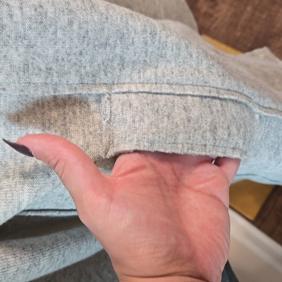 Barbour Millfire Knit Jumper – Light Grey Marl Winter Tartan Wool Blend US 14 - Picture 7 of 13